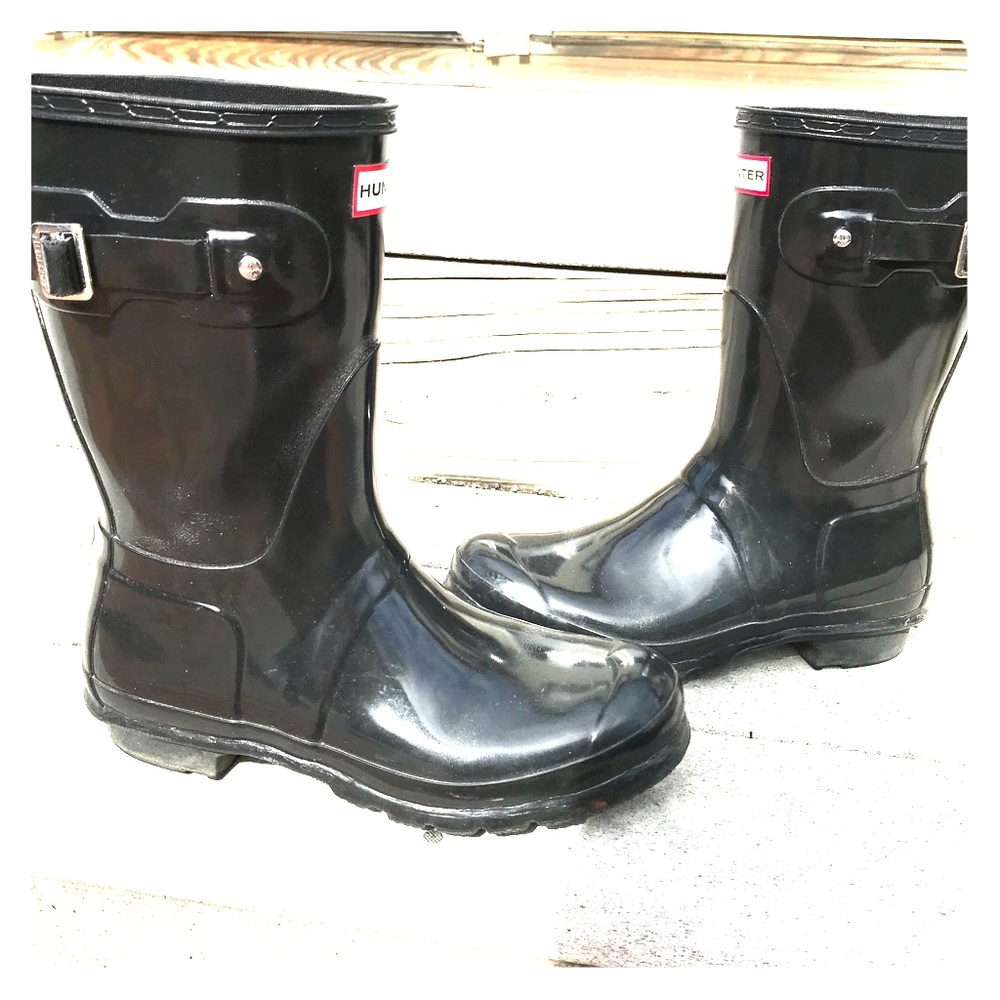 Hunter Original Short Gloss Rain Boots Size 9